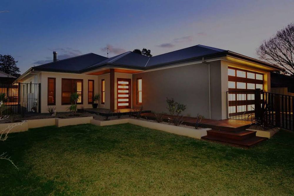 Newly Built Home at Night