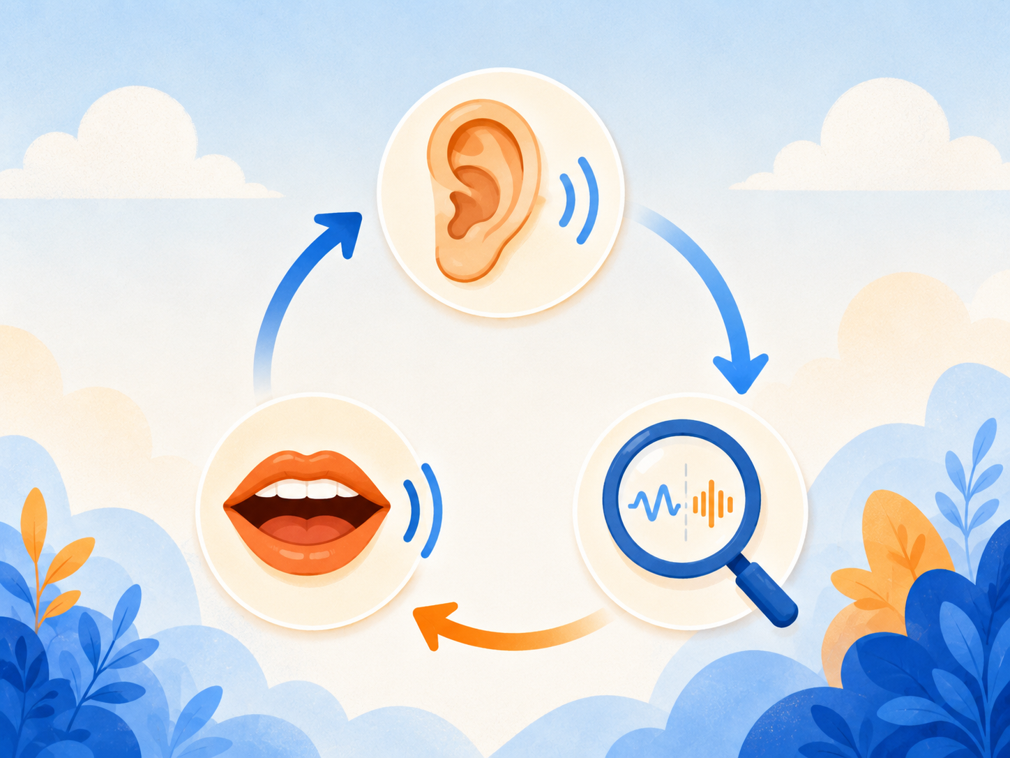 Listen, Repeat, Compare loop diagram