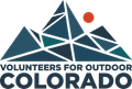 Volunteers For Outdoor Colorado 40th Anniversary logo