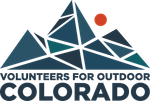 Volunteers For Outdoor Colorado 40th Anniversary logo