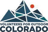 Volunteers For Outdoor Colorado 40th Anniversary logo