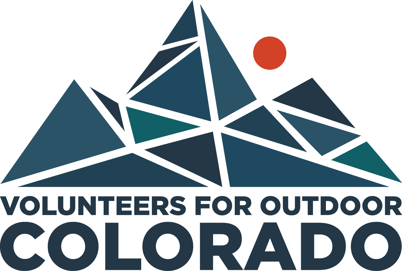 Volunteers For Outdoor Colorado 40th Anniversary logo