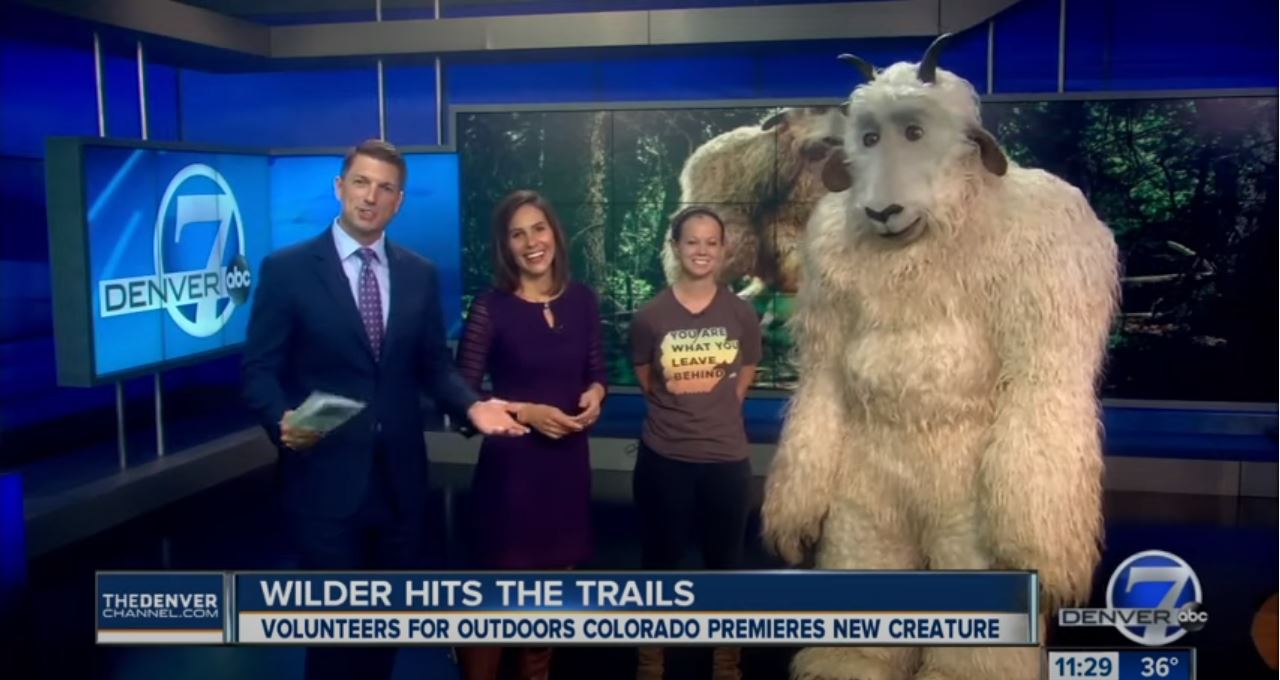 Wilder Visits Denver7 Studios