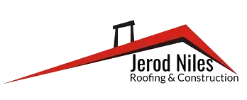 Hexagon logo with mountains, trees, and campfire in orange and blue. Company name is white.