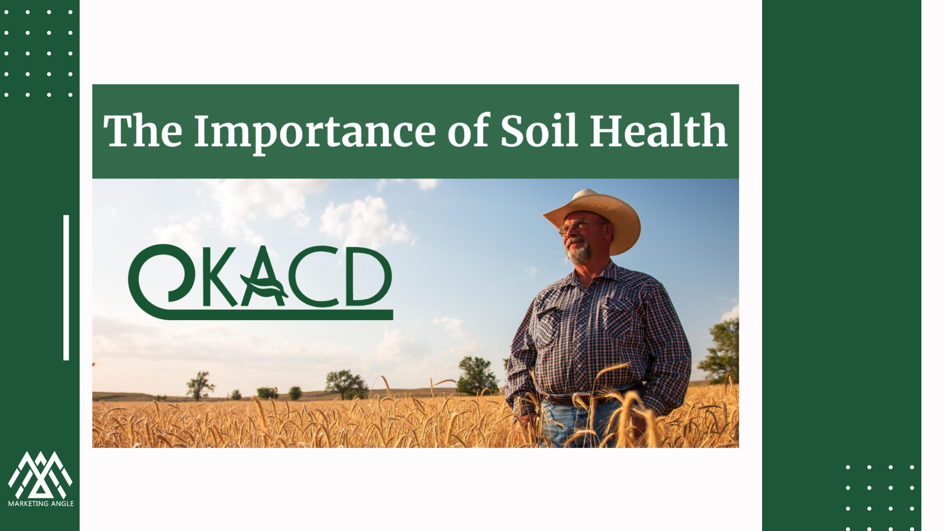 A man in a cowboy hat is standing in a field of wheat.