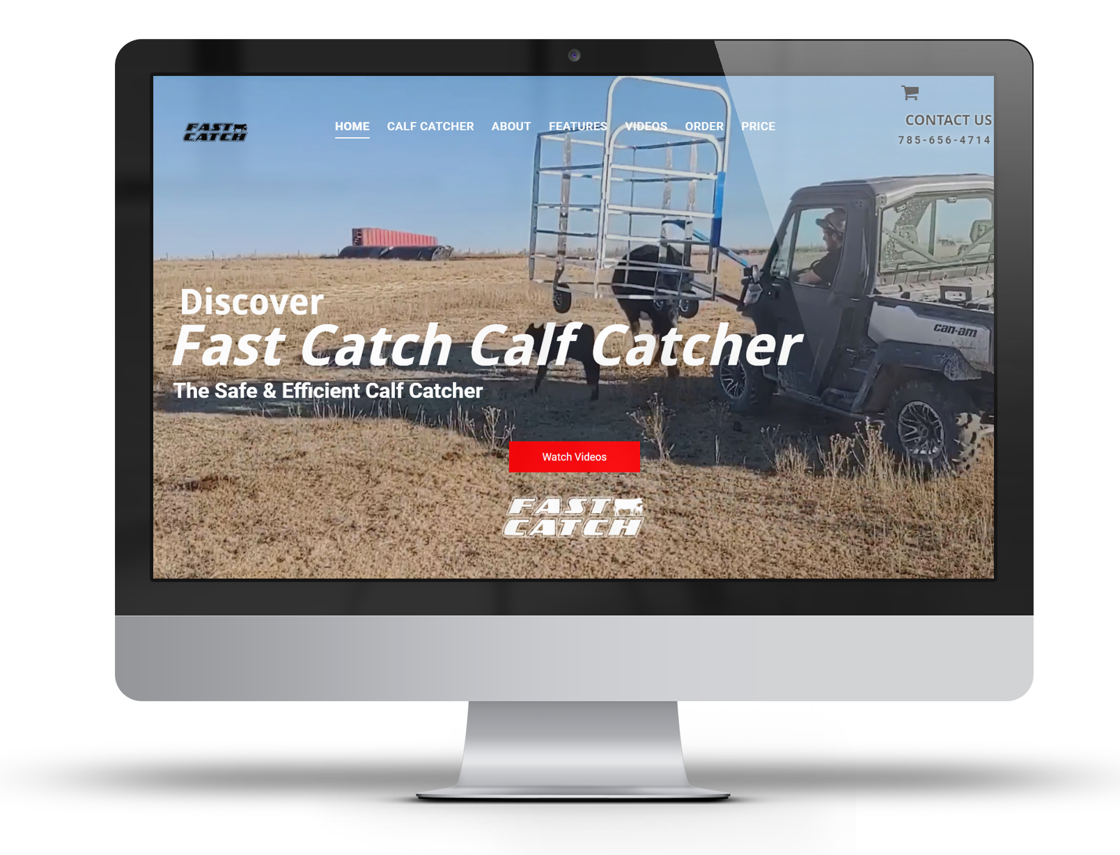 website development for startup agriculture equipment manufacturer, Fast Catch