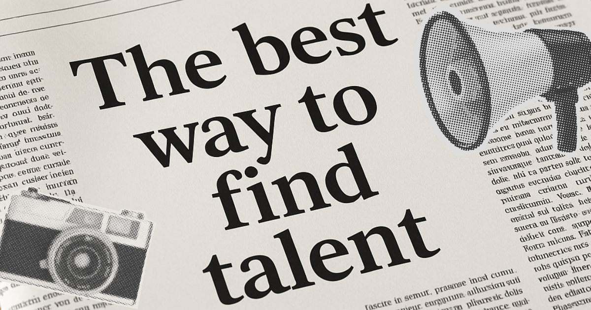 A newspaper with the headline