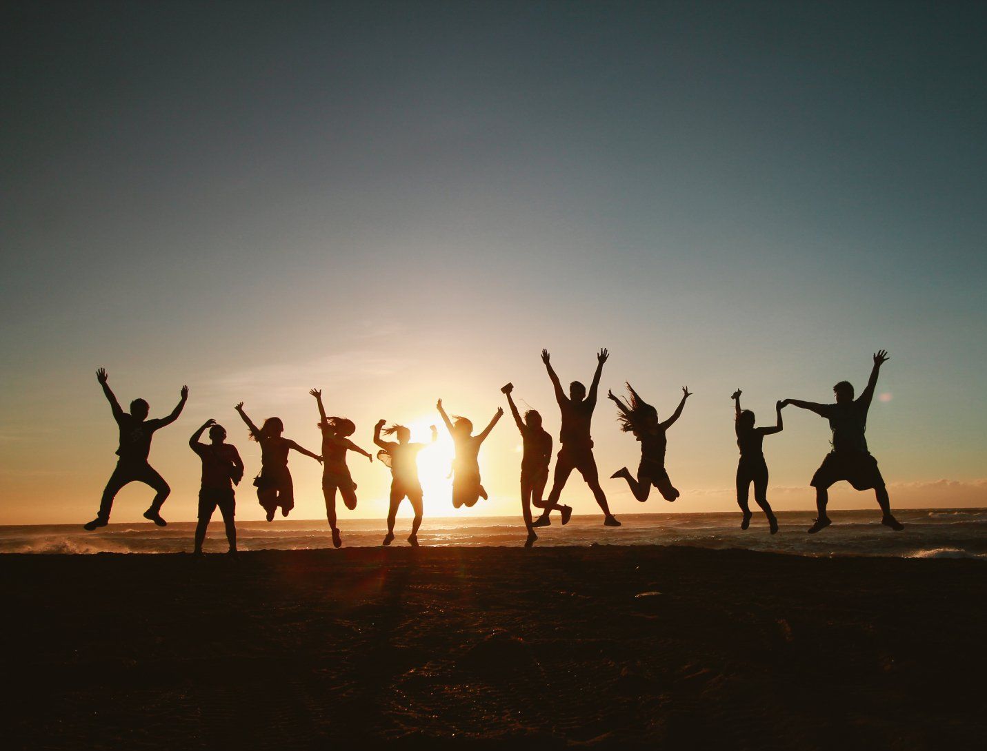 pictures of people jumping