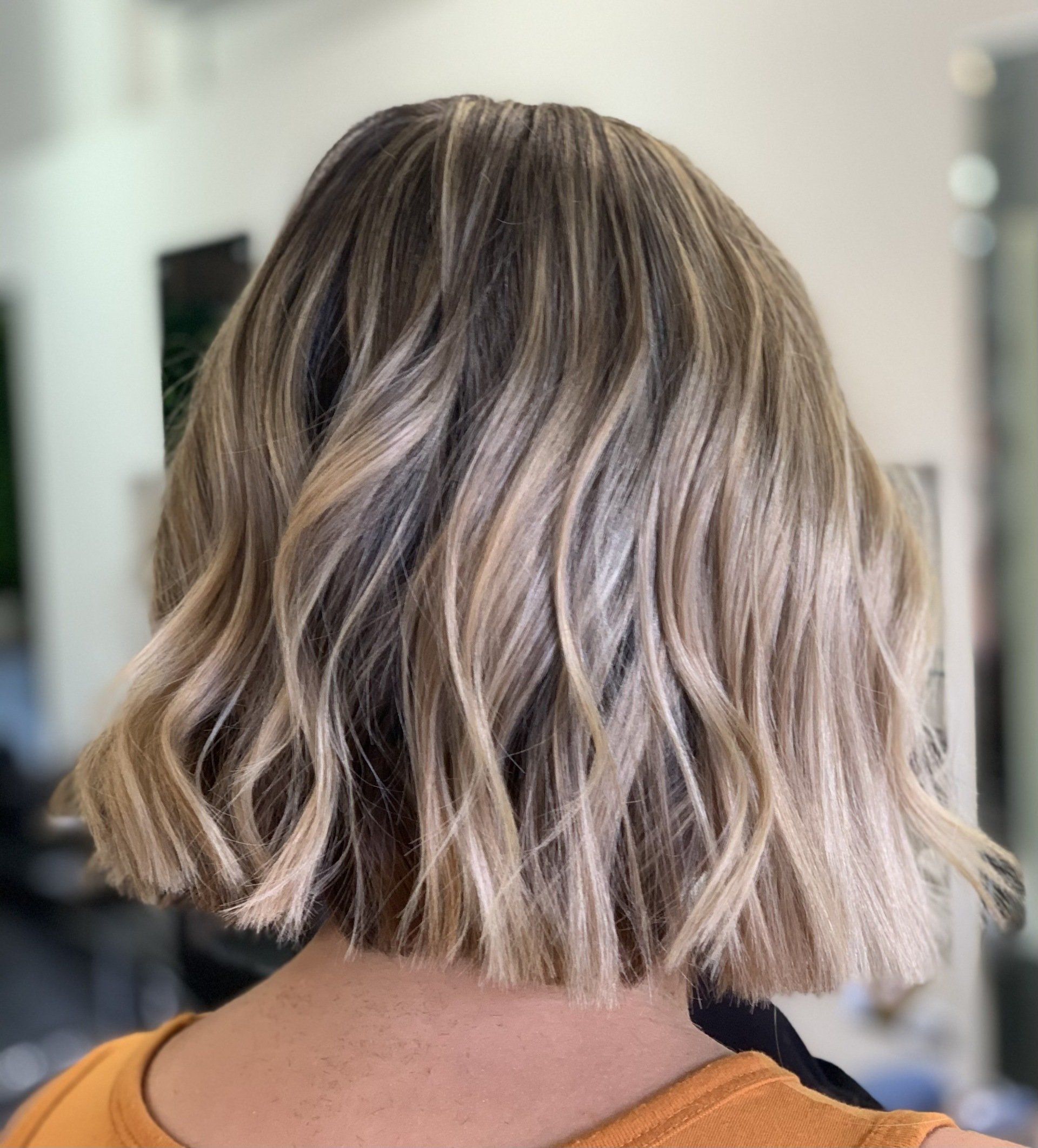 long colored side view hair