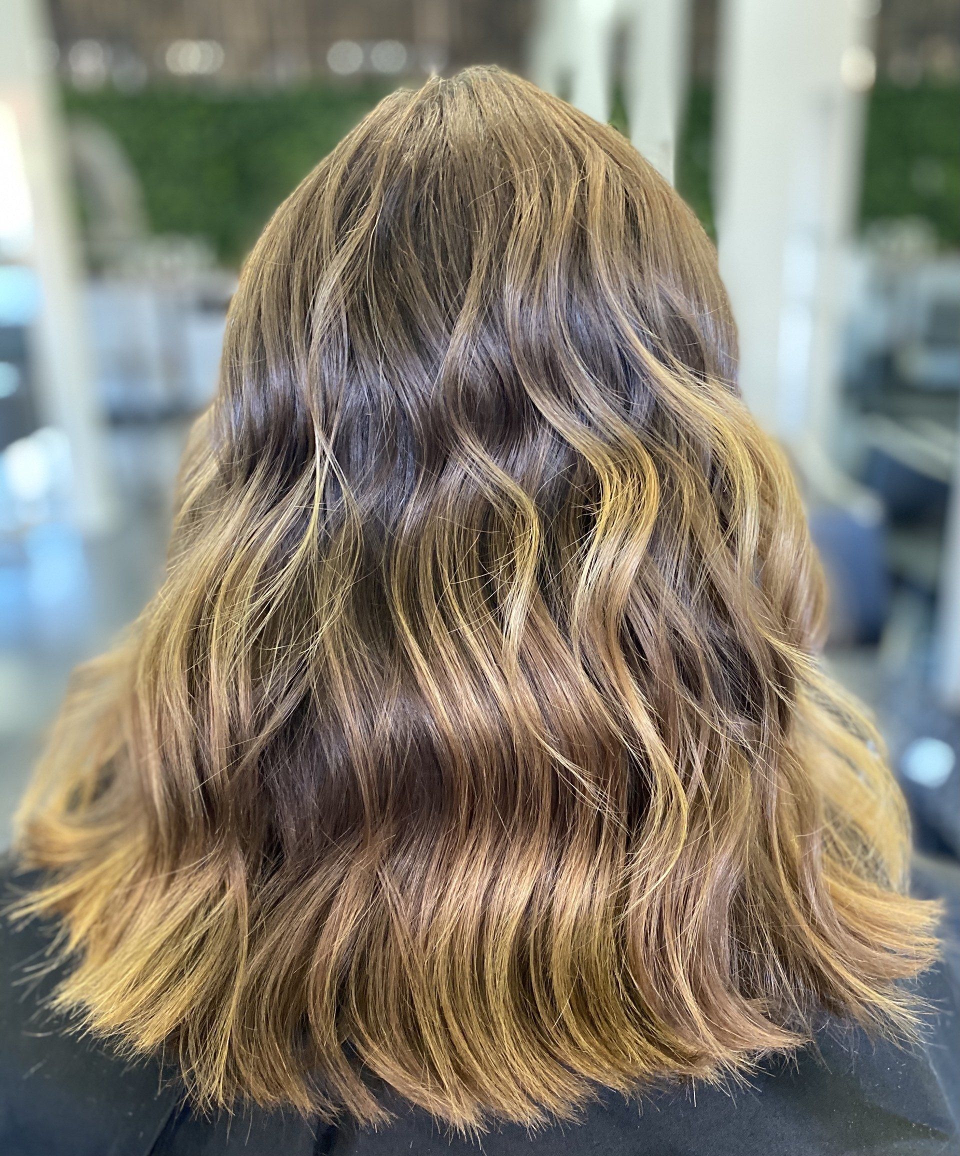 white highligted hair