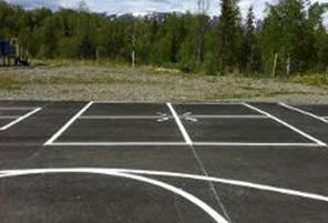 Game court as an example of our services in Wasilla, AK