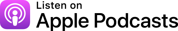 A logo for apple podcasts that says listen on apple podcasts