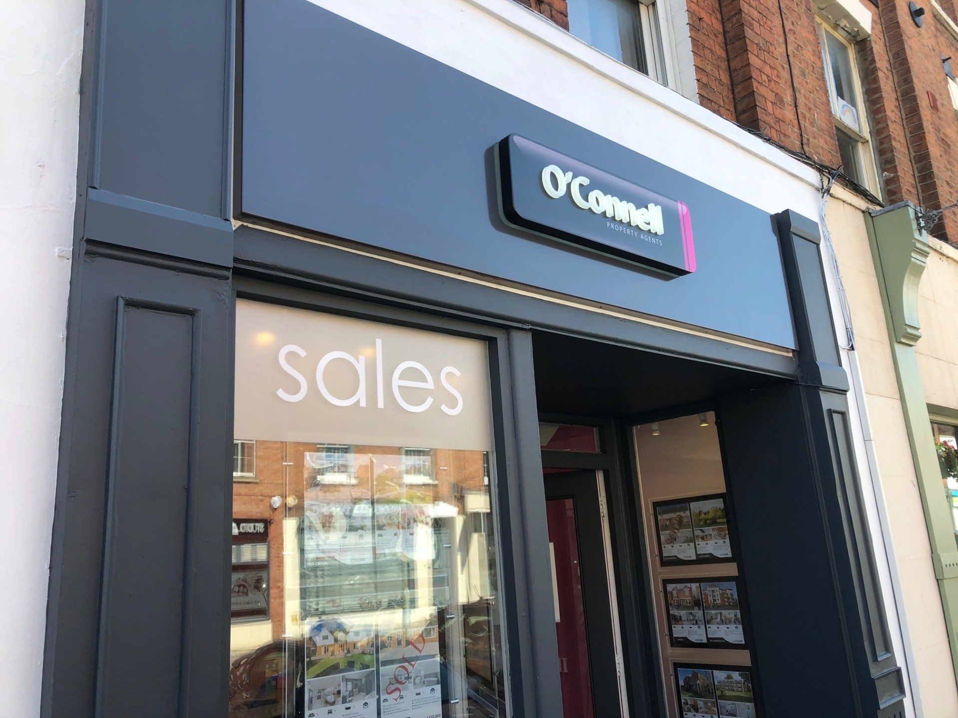 push through letters signs