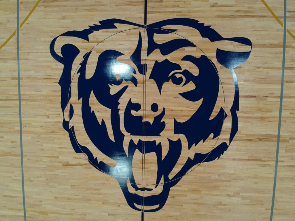 Blue Bear Logo — New London, WI — Stalker Sports Floors