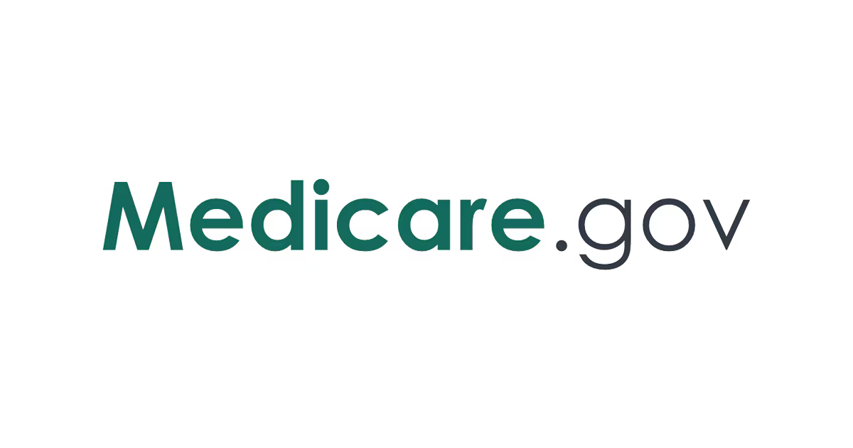 Medicare.gov logo with green text on a white background.