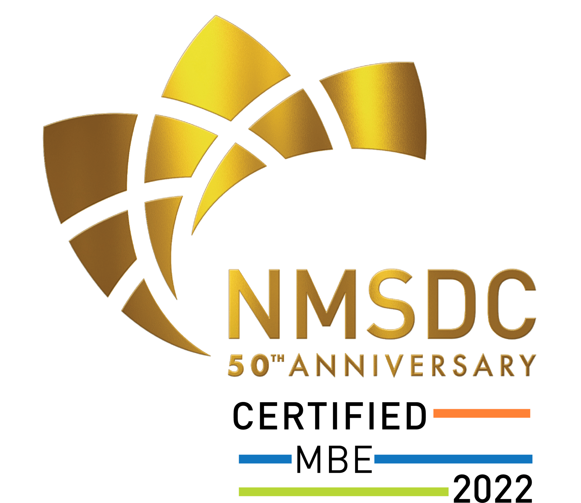 a logo for nmsdc 50th anniversary