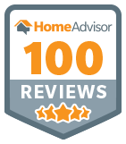 100 reviews logo of Home Advisor