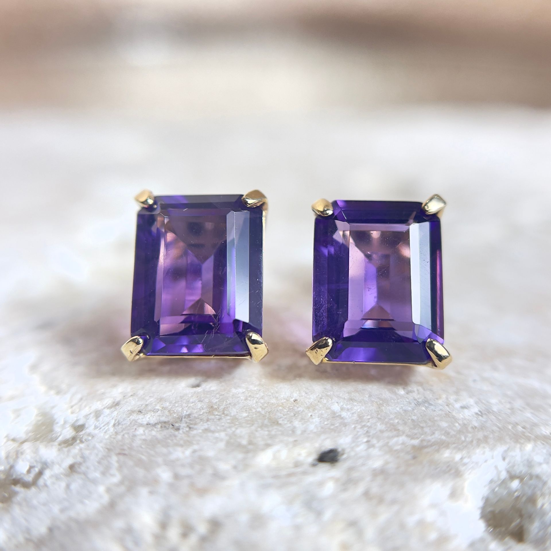 Amethyst earrings