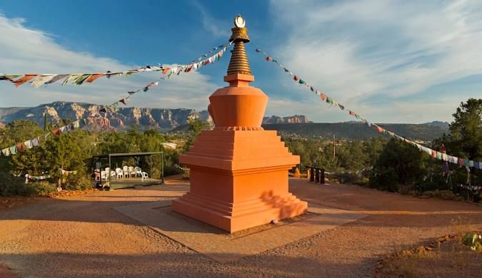 Amitabha Stupa and Peace Park spiritual site in Sedona near Dreamcatcher Inn