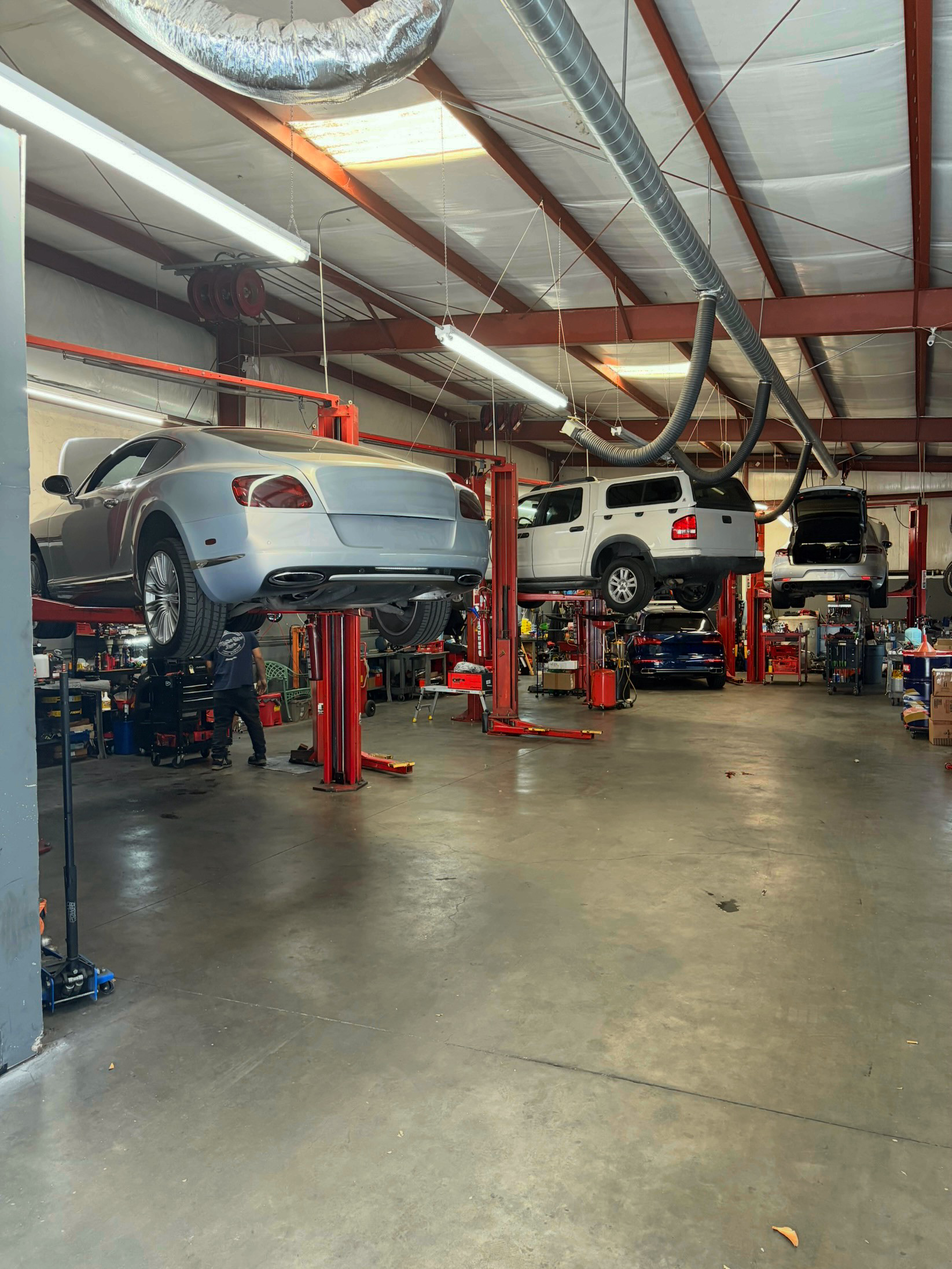 A row of cars are parked in front of a car dealership called platinum motors. | Platinum Motors Martinez