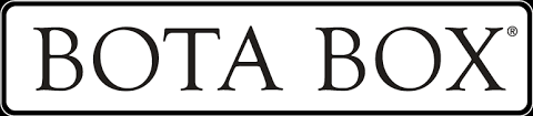 A black and white logo for bota box on a white background.