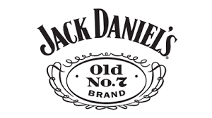 A black and white logo for jack daniel 's old no. 7 brand