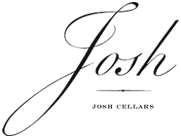 A logo for josh cellars with a white background