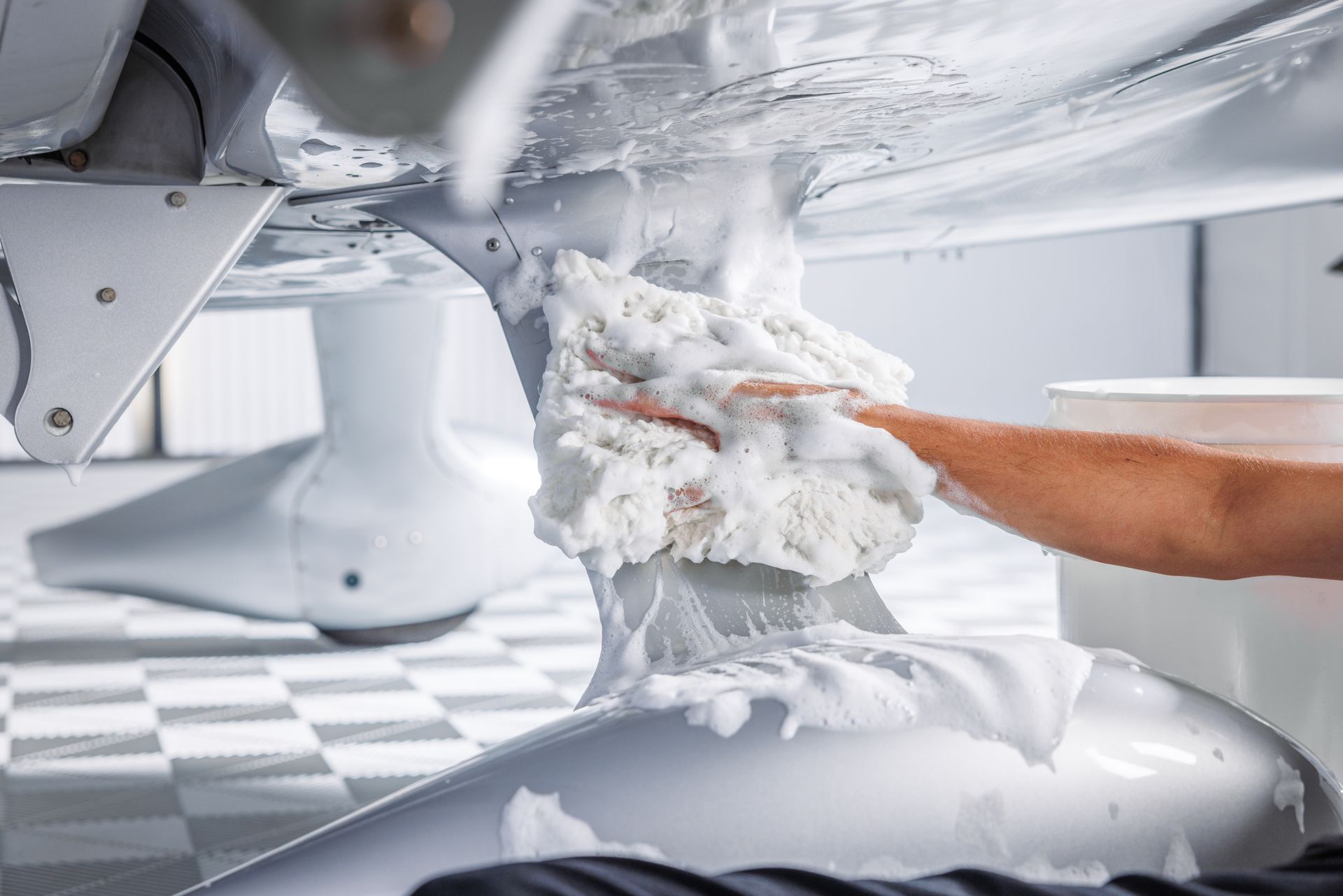 washing exterior plane