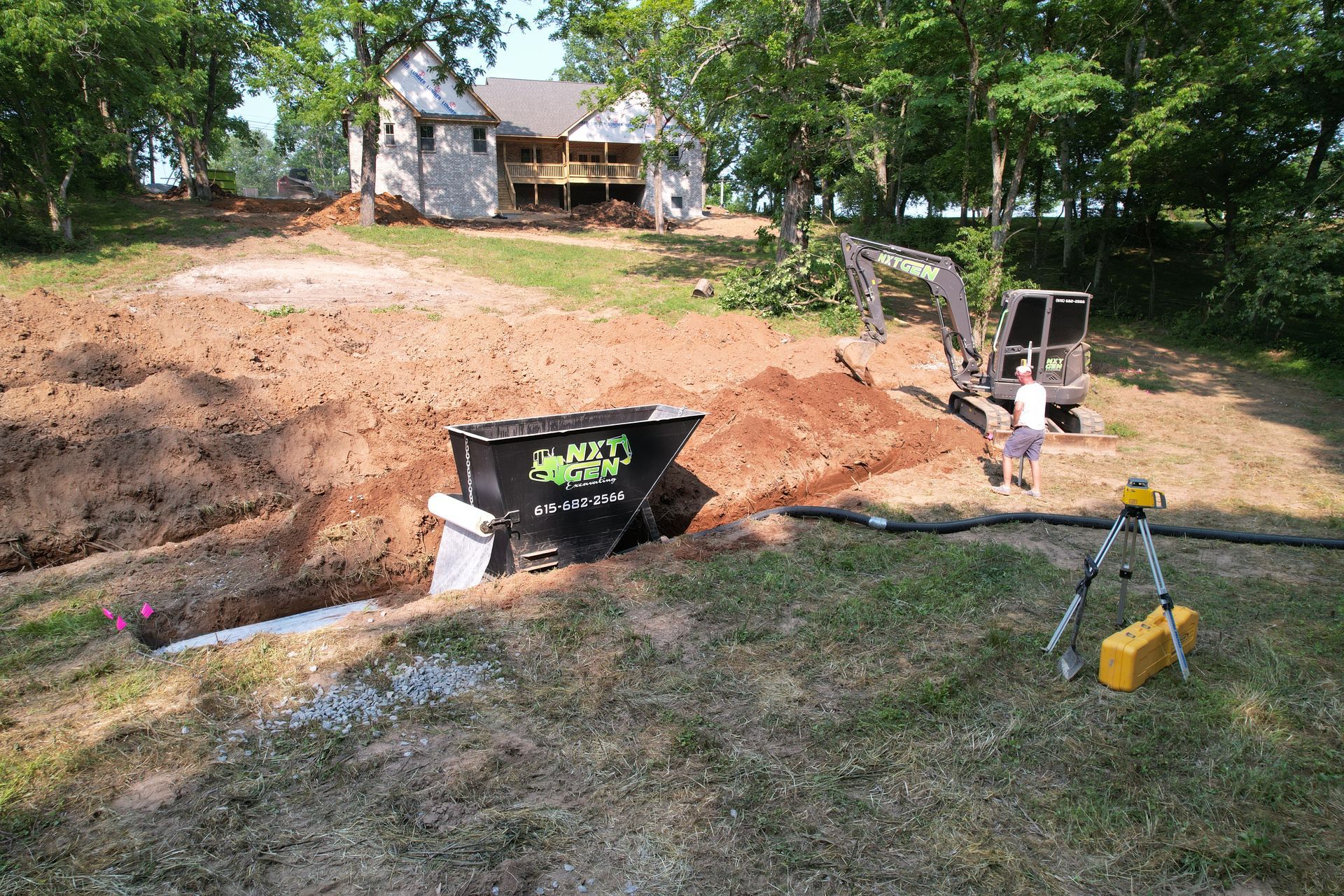 Construction Site with A Lot of Machinery — Nashville, TN — NxtGen Excavating