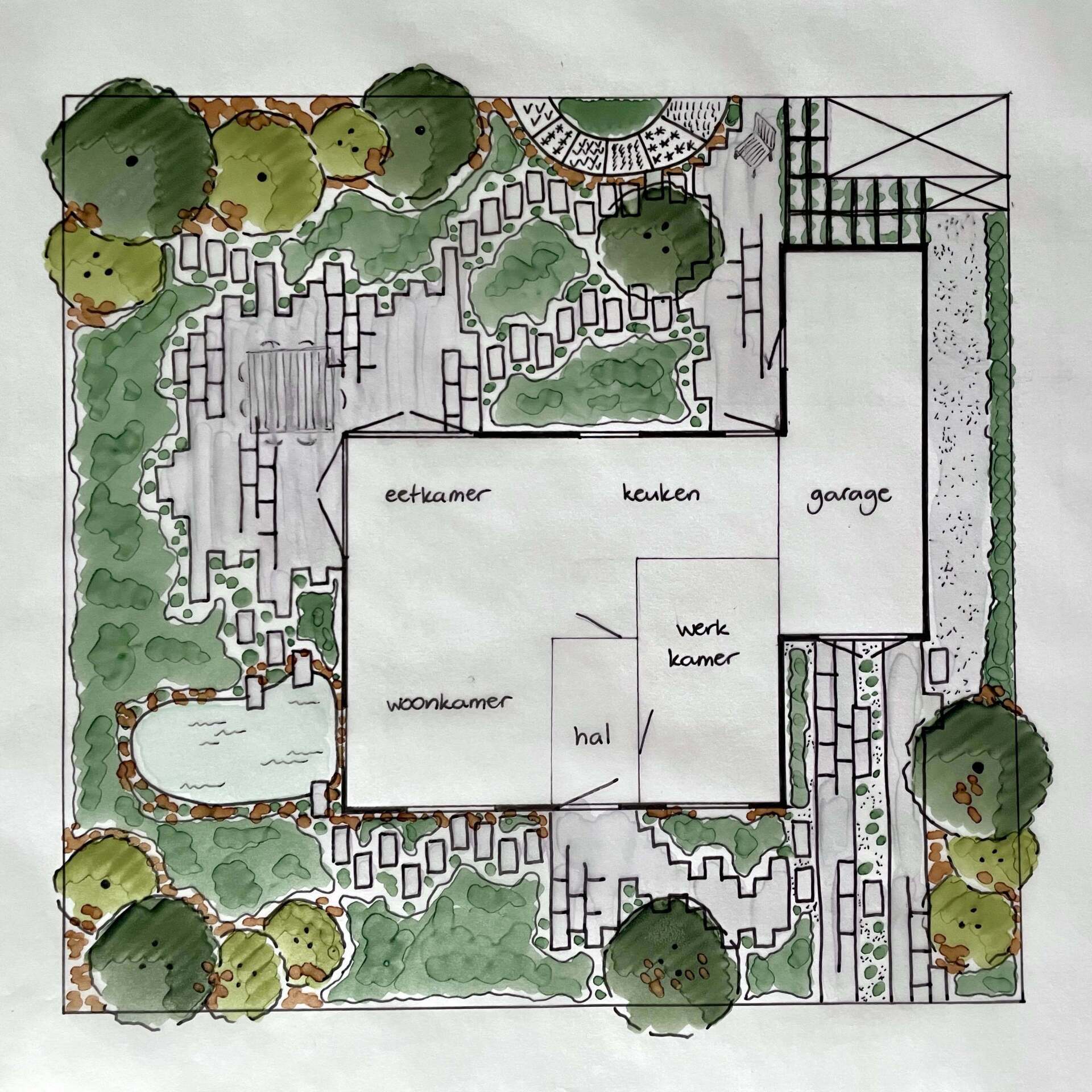 ontwerp natuurlijk tuin