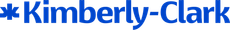 Kimberly-Clark logo in blue. The logo features a blue asterisk followed by the words 