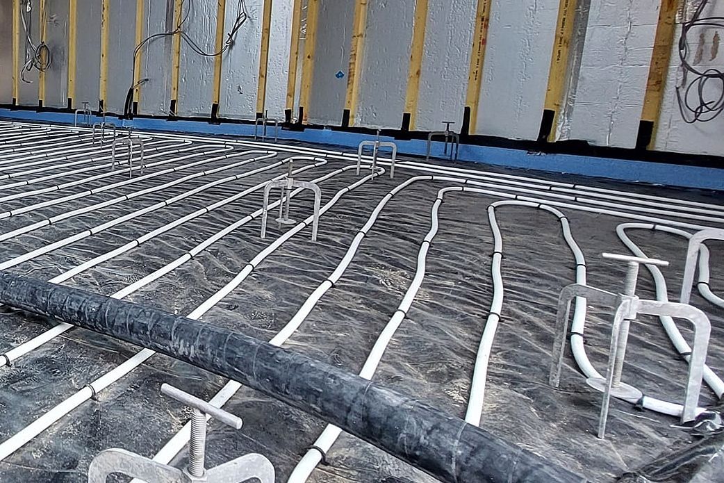 Images of Liquid flow screed preparation, delivery and installation, removing liquid flow screed laitance, pump hire, by JC Flow Screeds.  Covering floors across East Anglia.