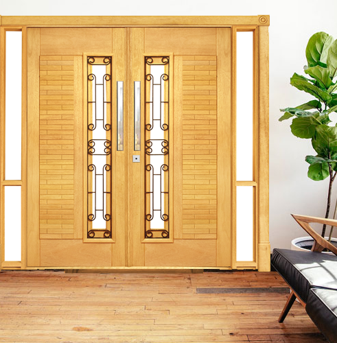 PORTAL VIDRO FOLHA  PORTA DUPLA