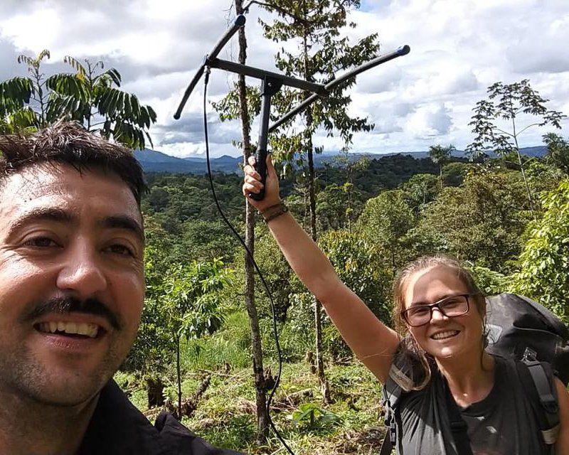volunteer tracking wildlife