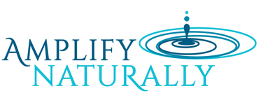 A logo for a company called amplify health and wellness.