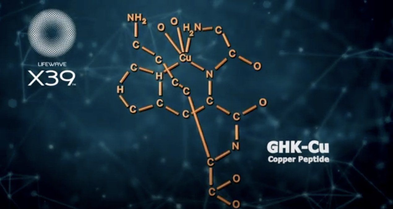 A chemical structure of ghk cu copper peptides