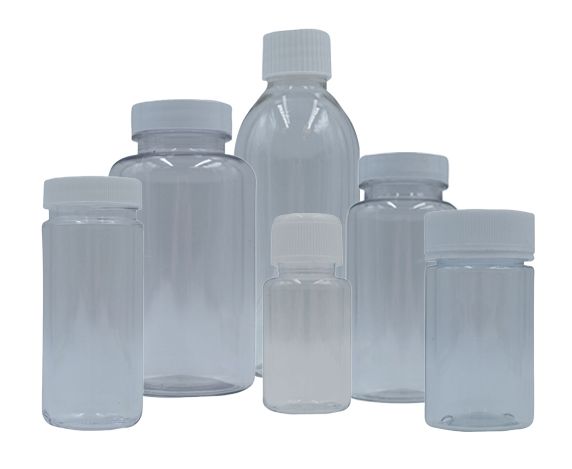 Group of PETG Sample Bottles