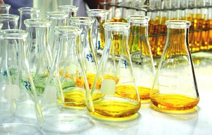 Oil Samples undergoing laboratory analysis