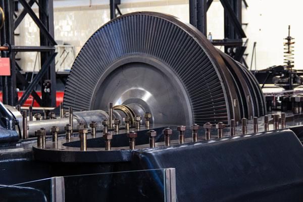 Power Turbine just after oil analysis giving it a fit bill of health.