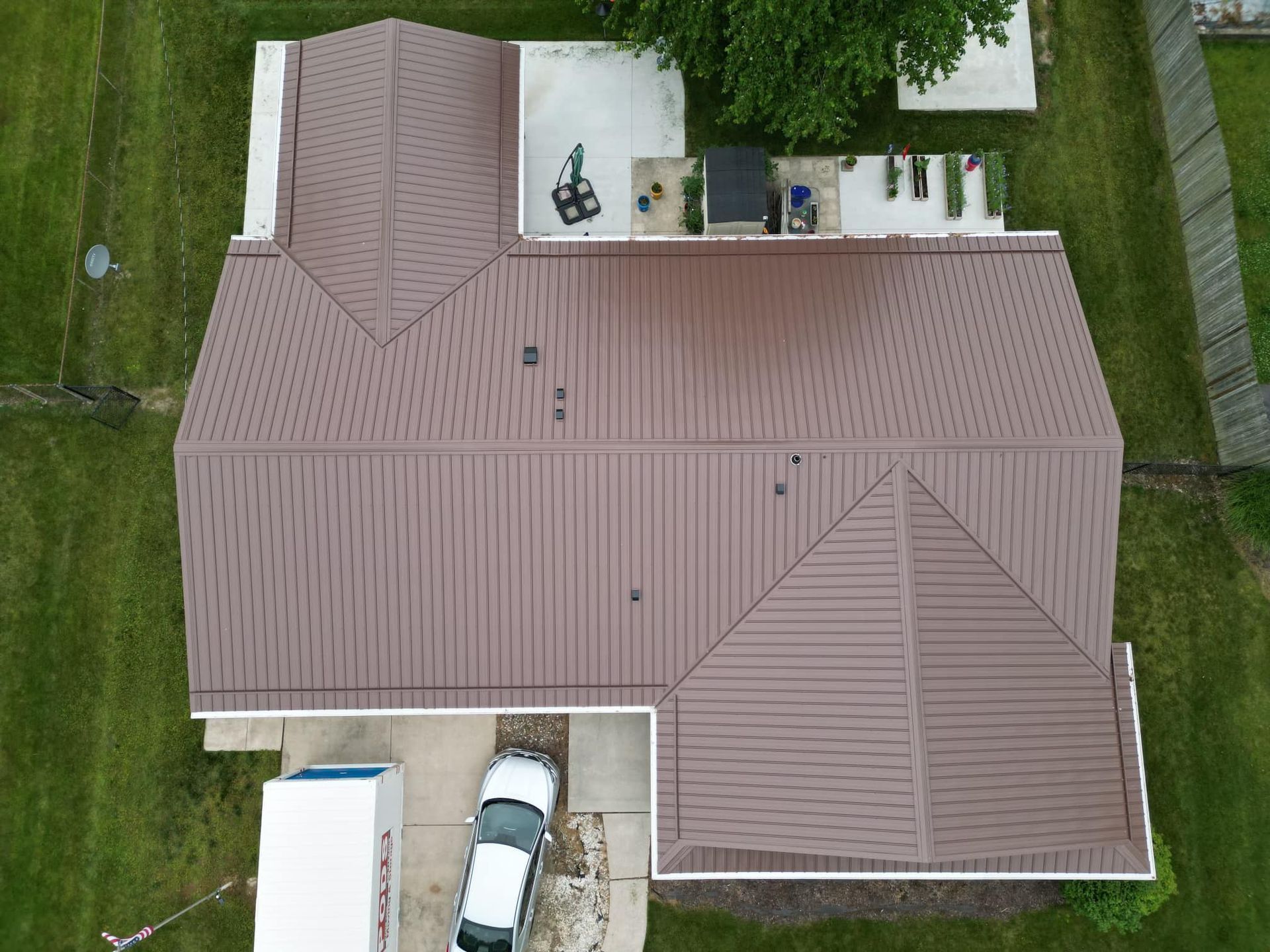 Top View Metal Roof — Fort Wayne, IN — Exclusive Exterior Solutions