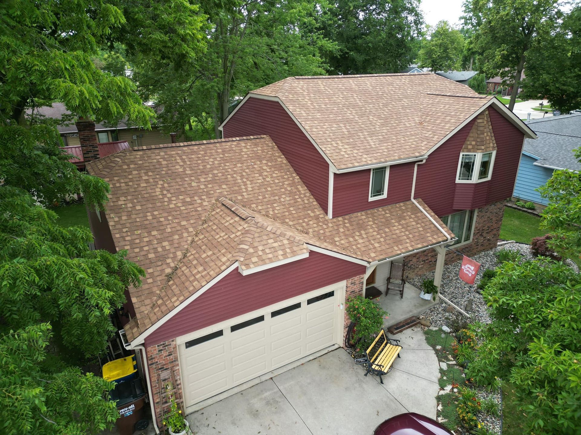 Brown Beautiful Roof — Fort Wayne, IN — Exclusive Exterior Solutions
