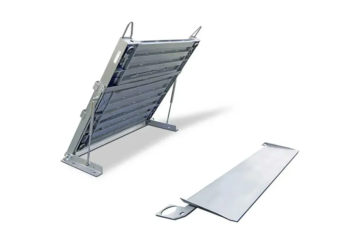 PIATTAFORME DI PESATURA PRM-A (600-3000 KG) PIATTAFORMA APRIBILE IN ACCIAIO INOX E CELLA INOX