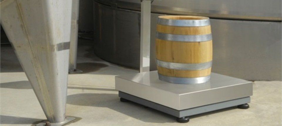 Botte con PIATTAFORME DI PESATURA PMA.IT (6-300KG) PIATTAFORMA IN ACCIAIO VERNICIATO E CELLA ALLUMINIO