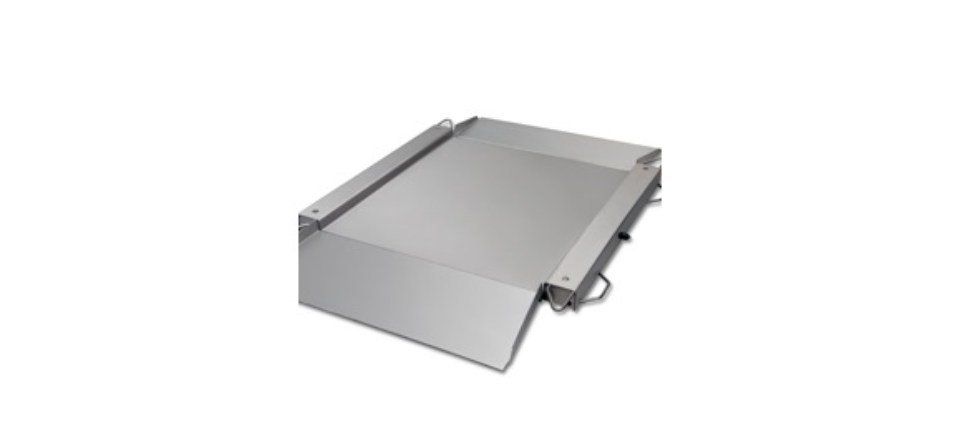 PIATTAFORME DI PESATURA LPS-CX (300-1500 KG) PIATTAFORMA RIBASSATA IN ACCIAIO INOX E CELLA INOX