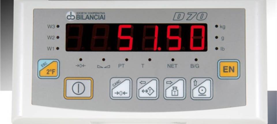 TERMINALI ELETTRONICI E STAMPANTI TERMINALE ELETTRONICO D70E comandi