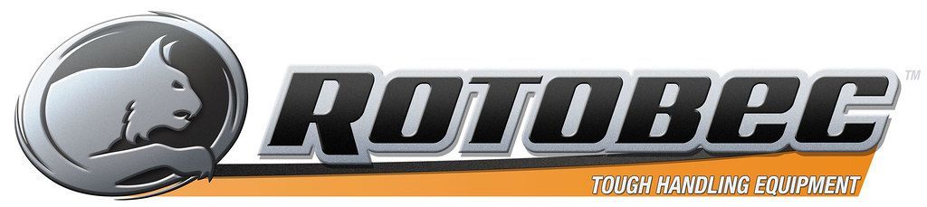 A logo for rotobec with a horse on it