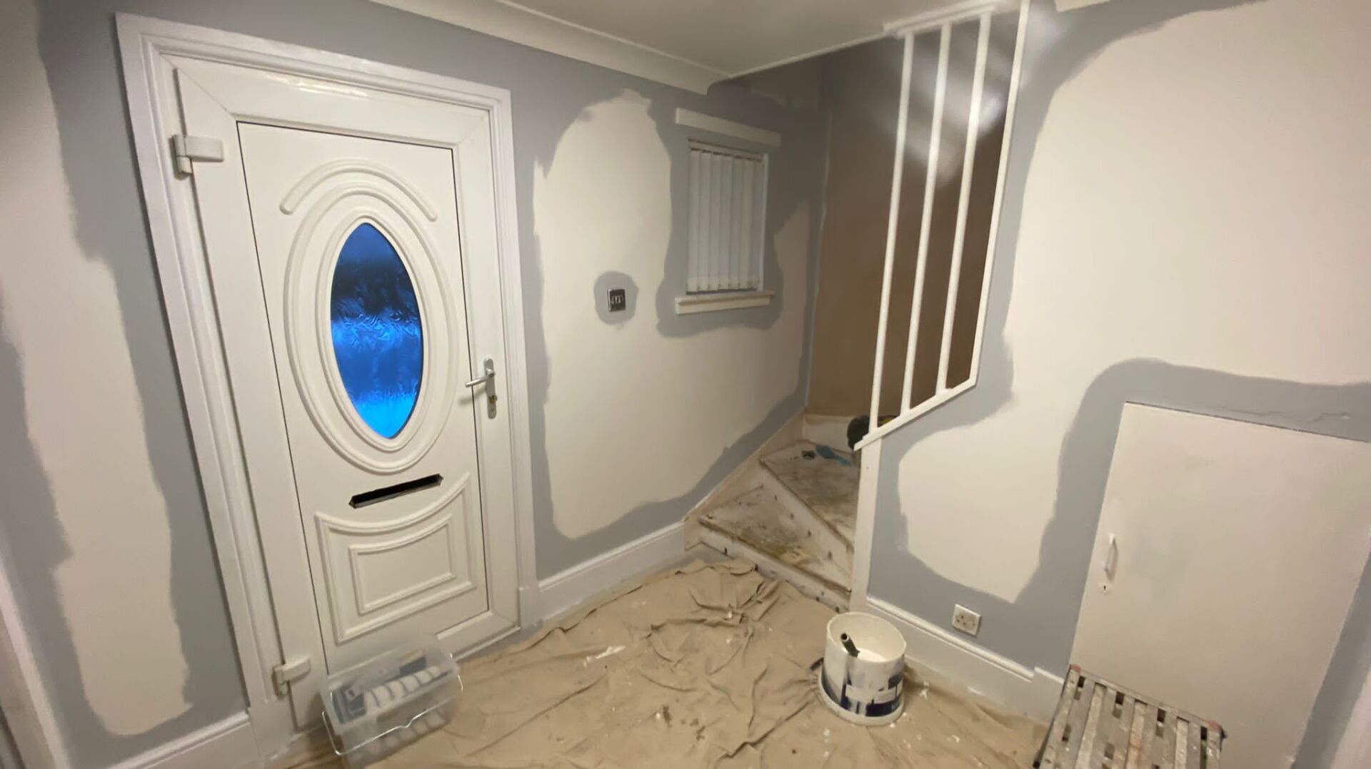 Liberty Painters and Decrators painting the inside walls of a property in Ayr