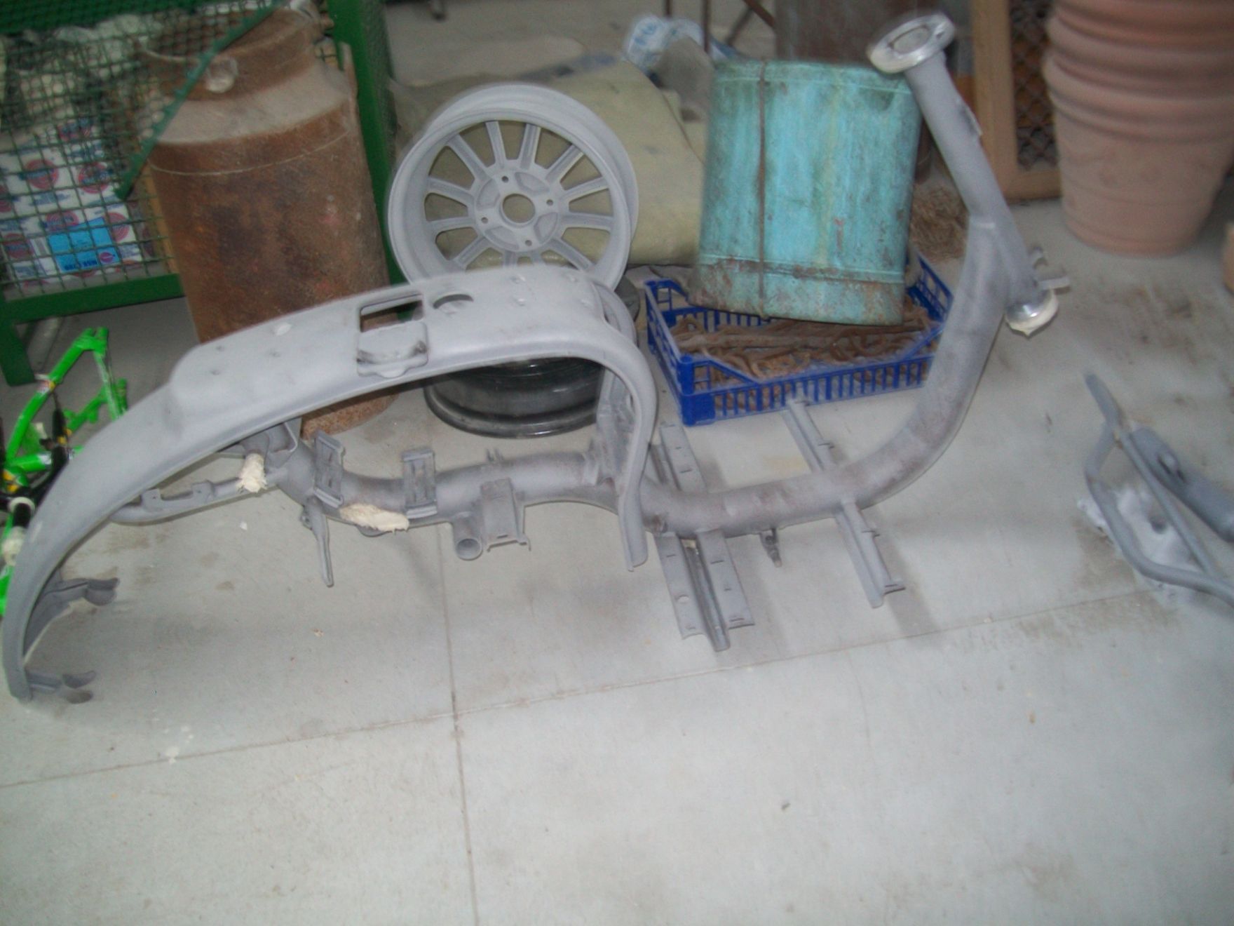 componente d'auto sabbiata