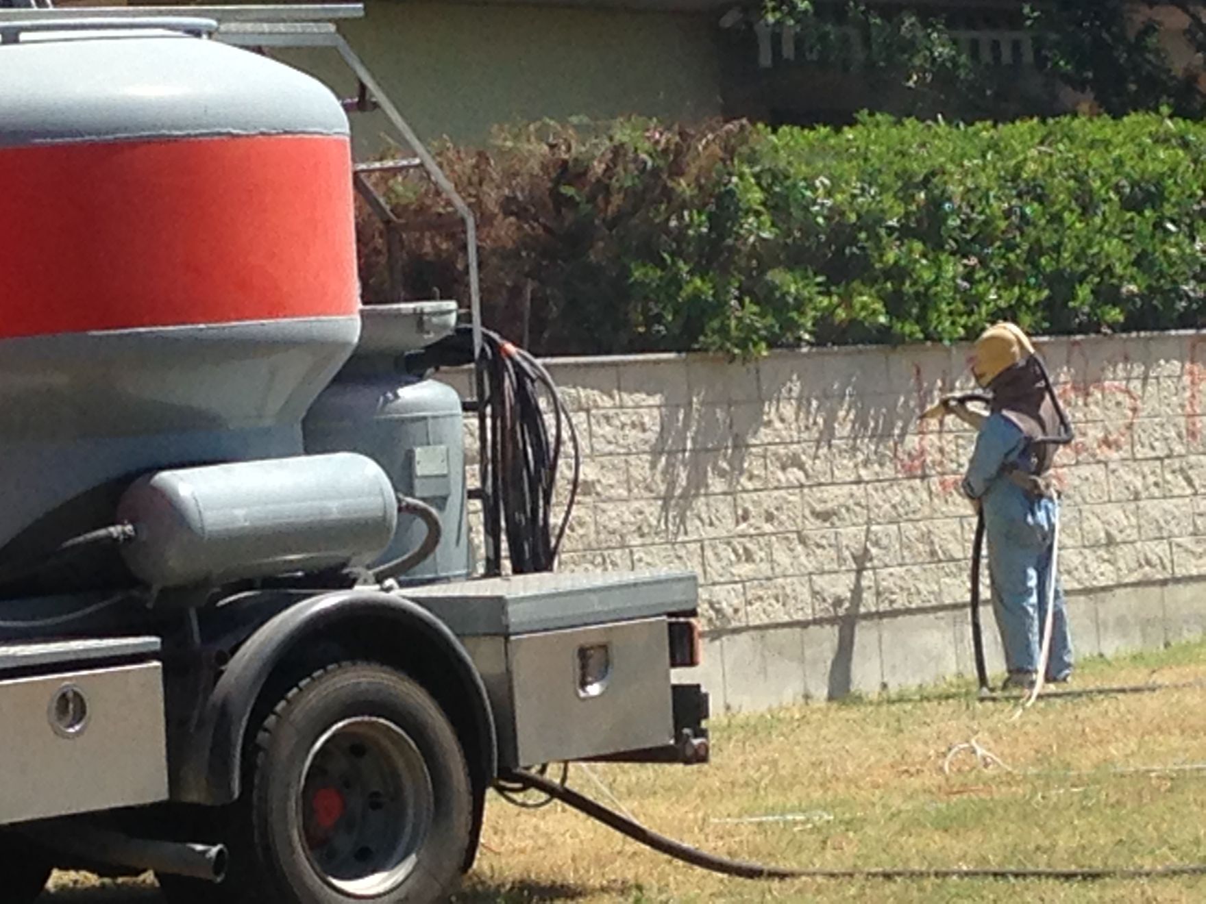 macchina per la sabbiatura di pareti 2