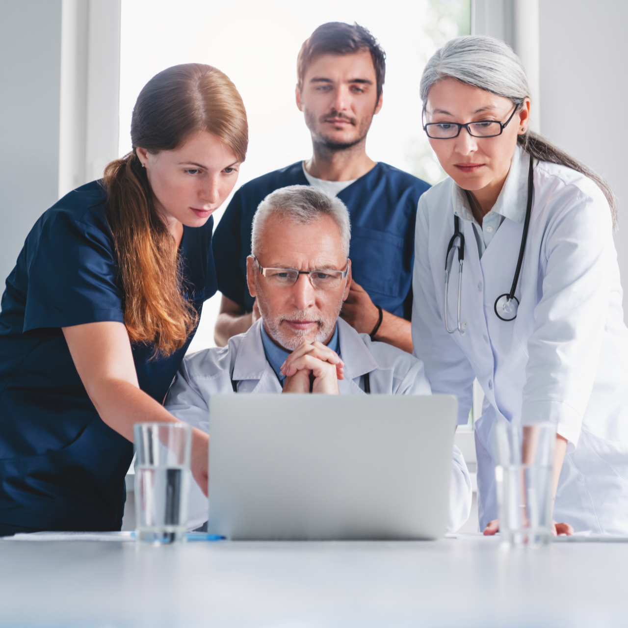 Family smiles inside a car, driving on a sunny day.